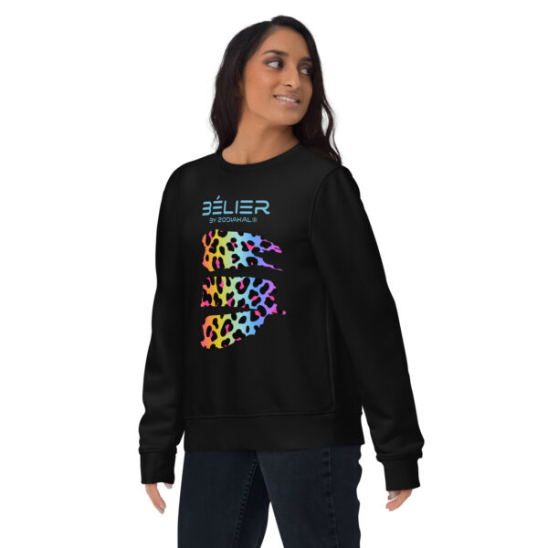 Unisex Eco Sweatshirt Black Front 65cb584fac0dc.jpg