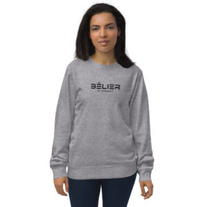 Unisex Organic Sweatshirt Grey Melange Front 65ca9e845caf0.jpg