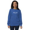 Unisex Organic Sweatshirt Royal Blue Front 65ca9ef41a0f9.jpg