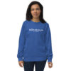 Unisex Organic Sweatshirt Royal Blue Front 65de20008936f.jpg