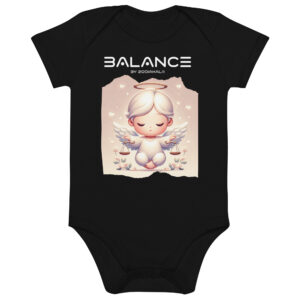 Organic Cotton Baby Bodysuit Black Front 65edc9dc94840.jpg