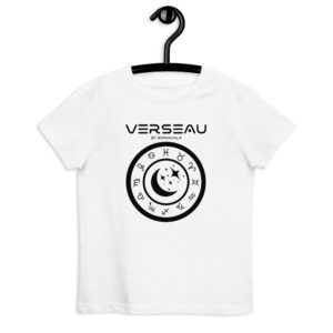 T Shirt Personnalisé En Coton Bio Pour Enfant Signe Verseau