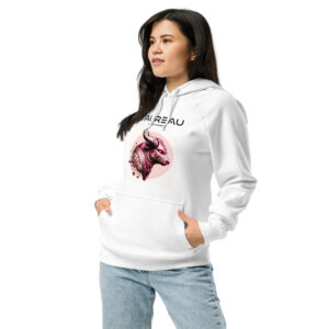 Unisex Eco Raglan Hoodie White Left Front 65f998160b4cd.jpg