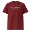 Unisex Organic Cotton T Shirt Burgundy Front 65fd562619f47.jpg