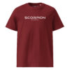 Unisex Organic Cotton T Shirt Burgundy Front 65fd581e27b8e.jpg