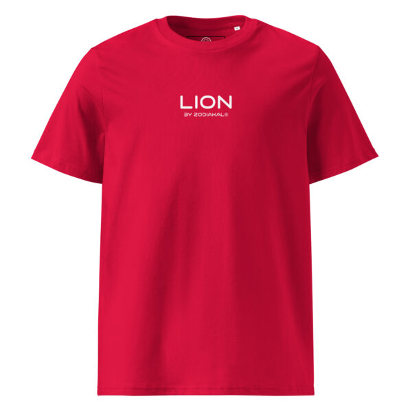 Unisex Organic Cotton T Shirt Red Front 65fd44dceb9f5.jpg