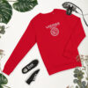 Unisex Organic Sweatshirt Red Front 2 6606ee2096afa.jpg