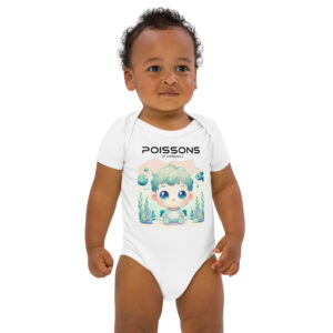 Body Bébé Personnalisé Coton Bio Signe Astrologique Poissons